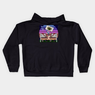 Lofi Mailman Chillpop Psychedlic (2) Kids Hoodie